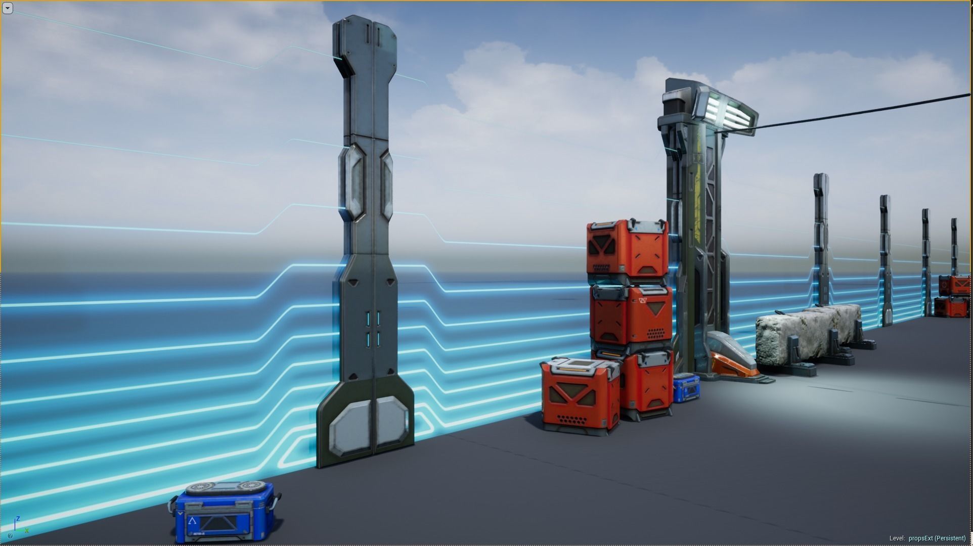 Sci - Fi Props Exterior Pack Low-poly 3D model_8