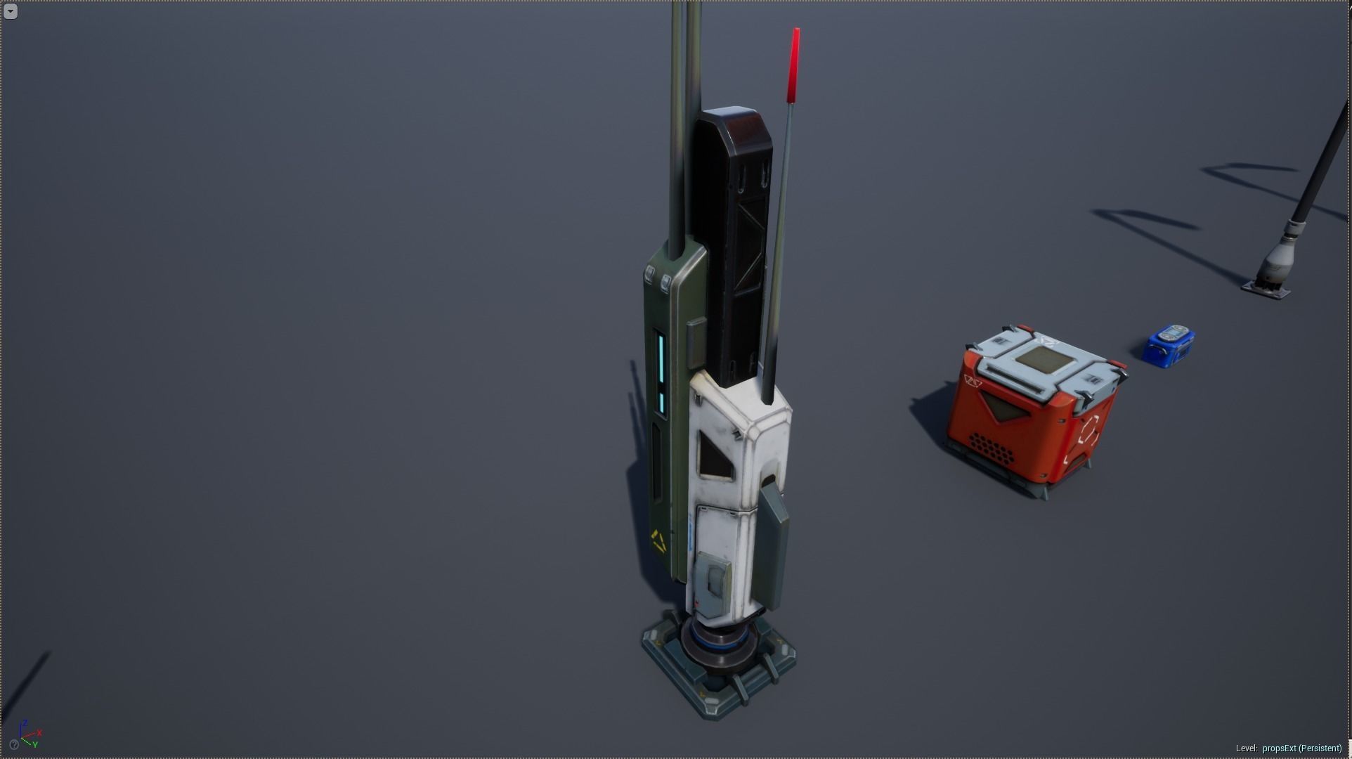 Sci - Fi Props Exterior Pack Low-poly 3D model_27