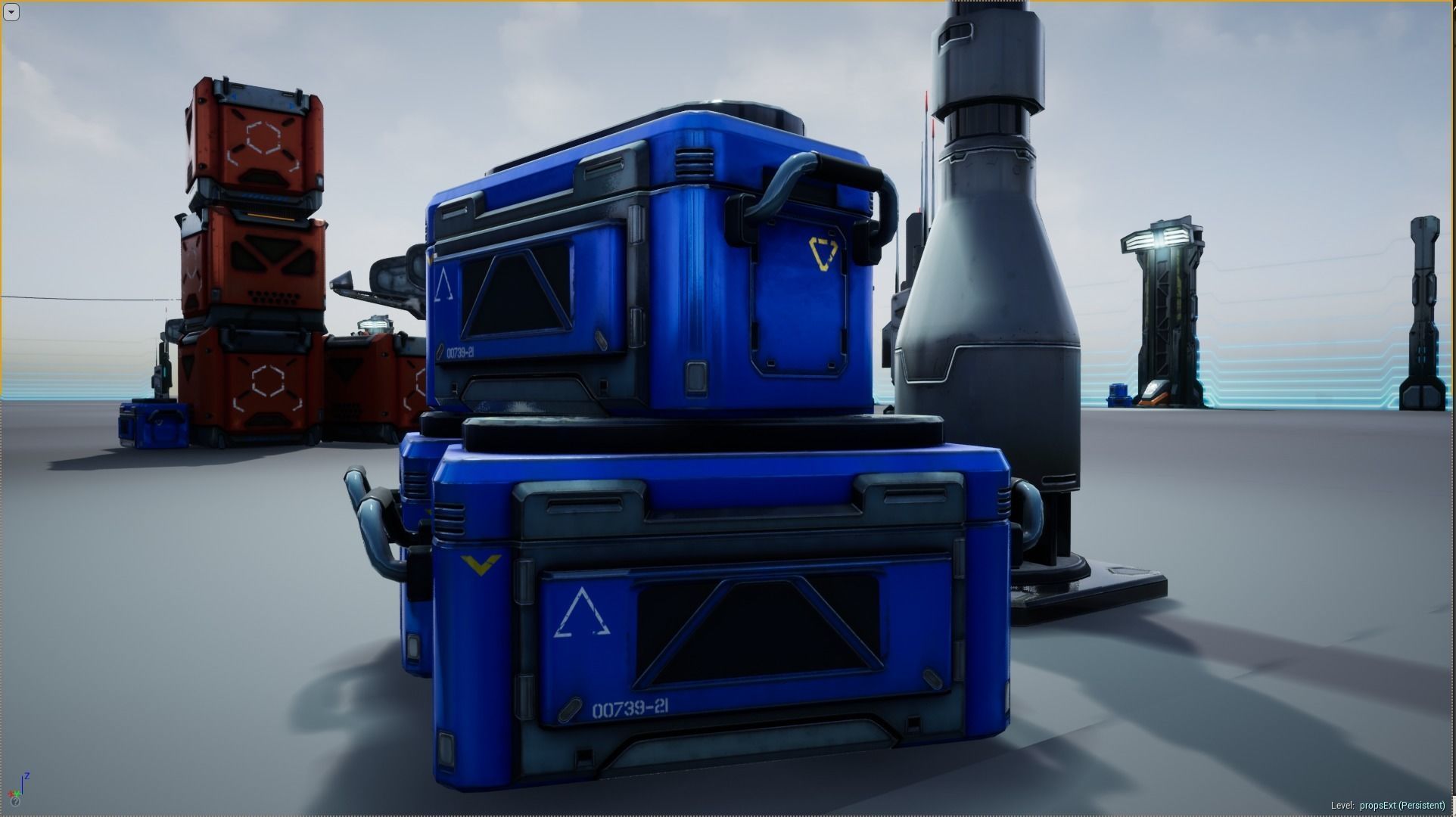 Sci - Fi Props Exterior Pack Low-poly 3D model_5