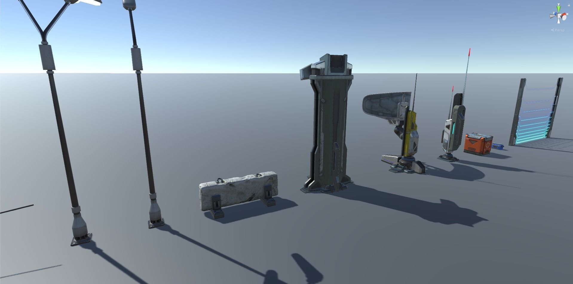 Sci - Fi Props Exterior Pack Low-poly 3D model_50