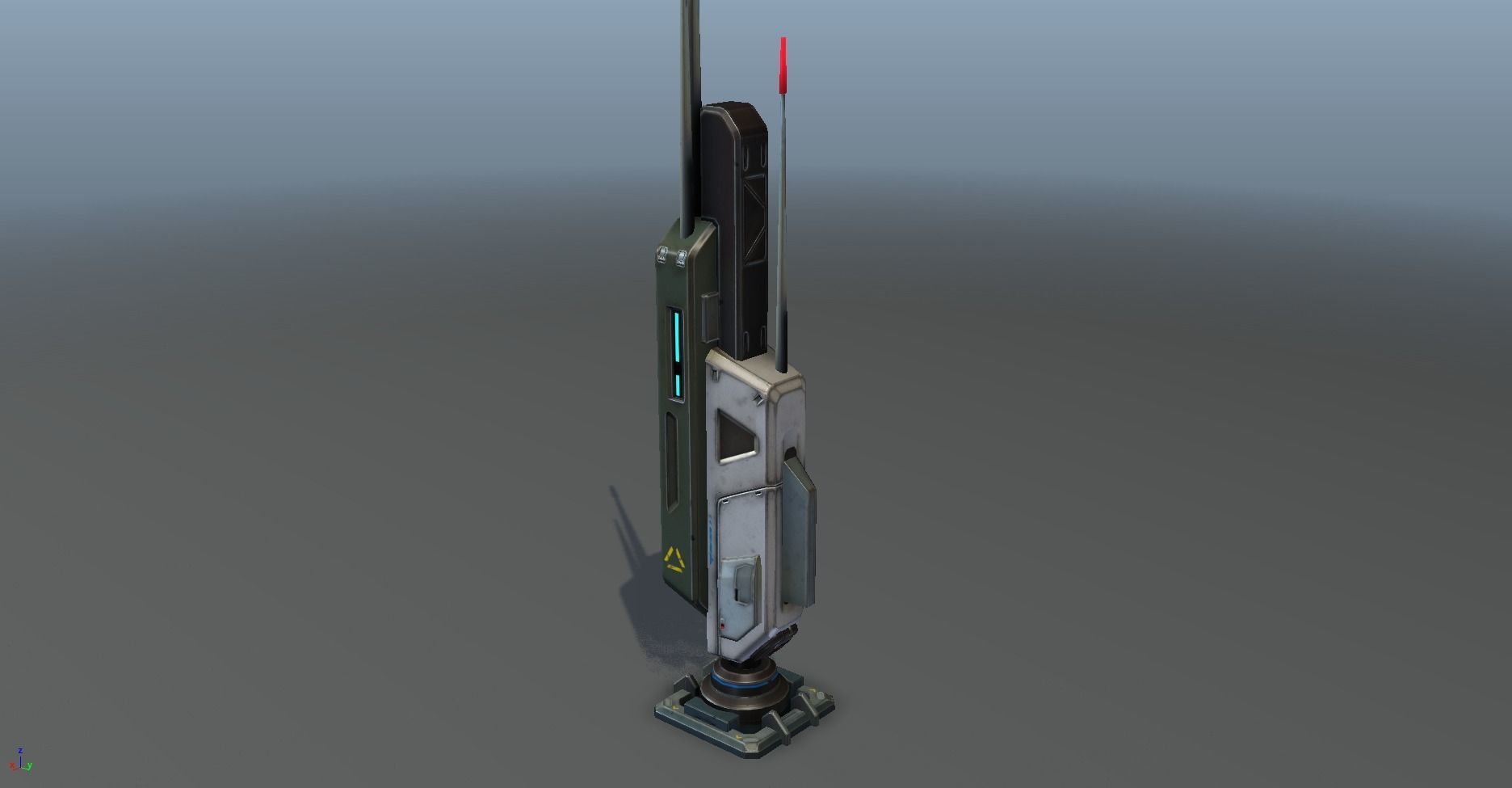 Sci - Fi Props Exterior Pack Low-poly 3D model_33