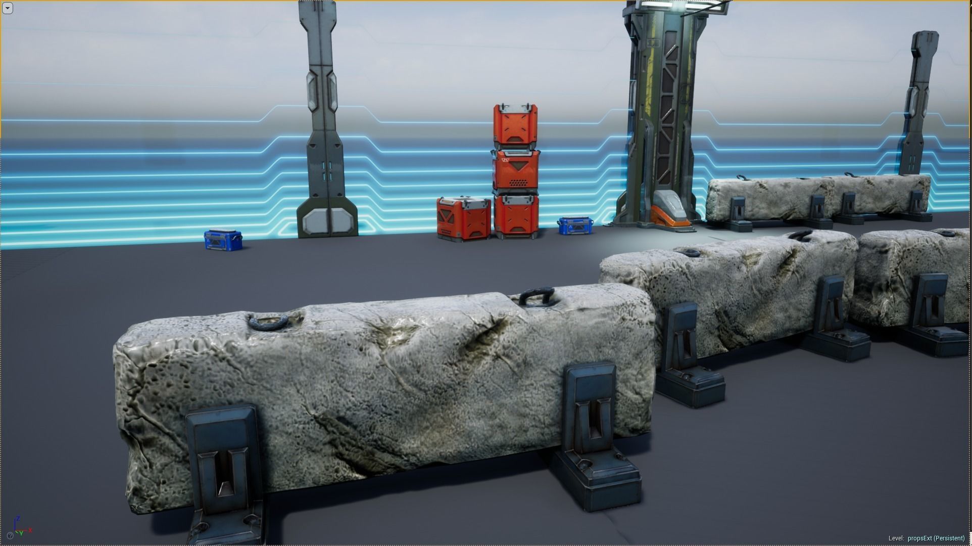 Sci - Fi Props Exterior Pack Low-poly 3D model_3