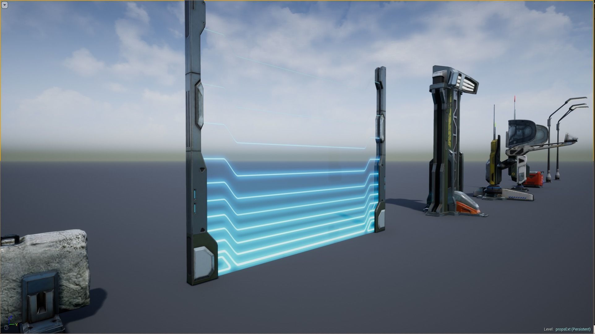 Sci - Fi Props Exterior Pack Low-poly 3D model_18