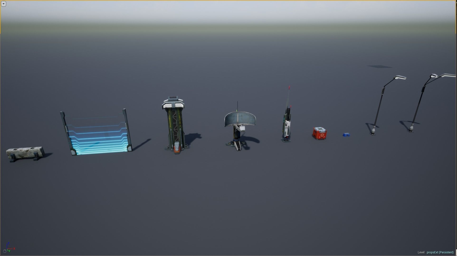 Sci - Fi Props Exterior Pack Low-poly 3D model_22