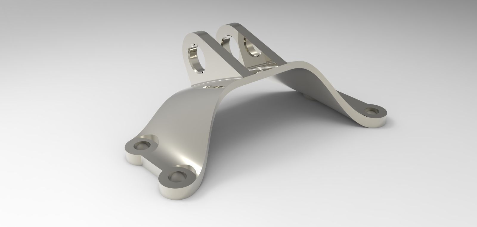 GE jet engine bracket Free 3D model_2