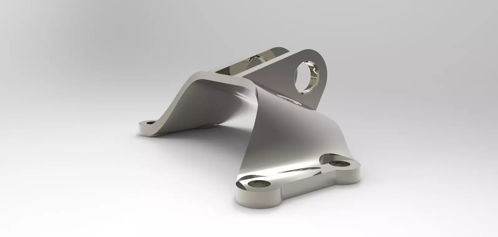 GE jet engine bracket Free 3D model_0