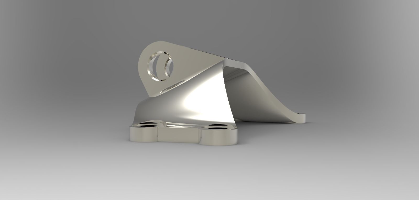 GE jet engine bracket Free 3D model_1