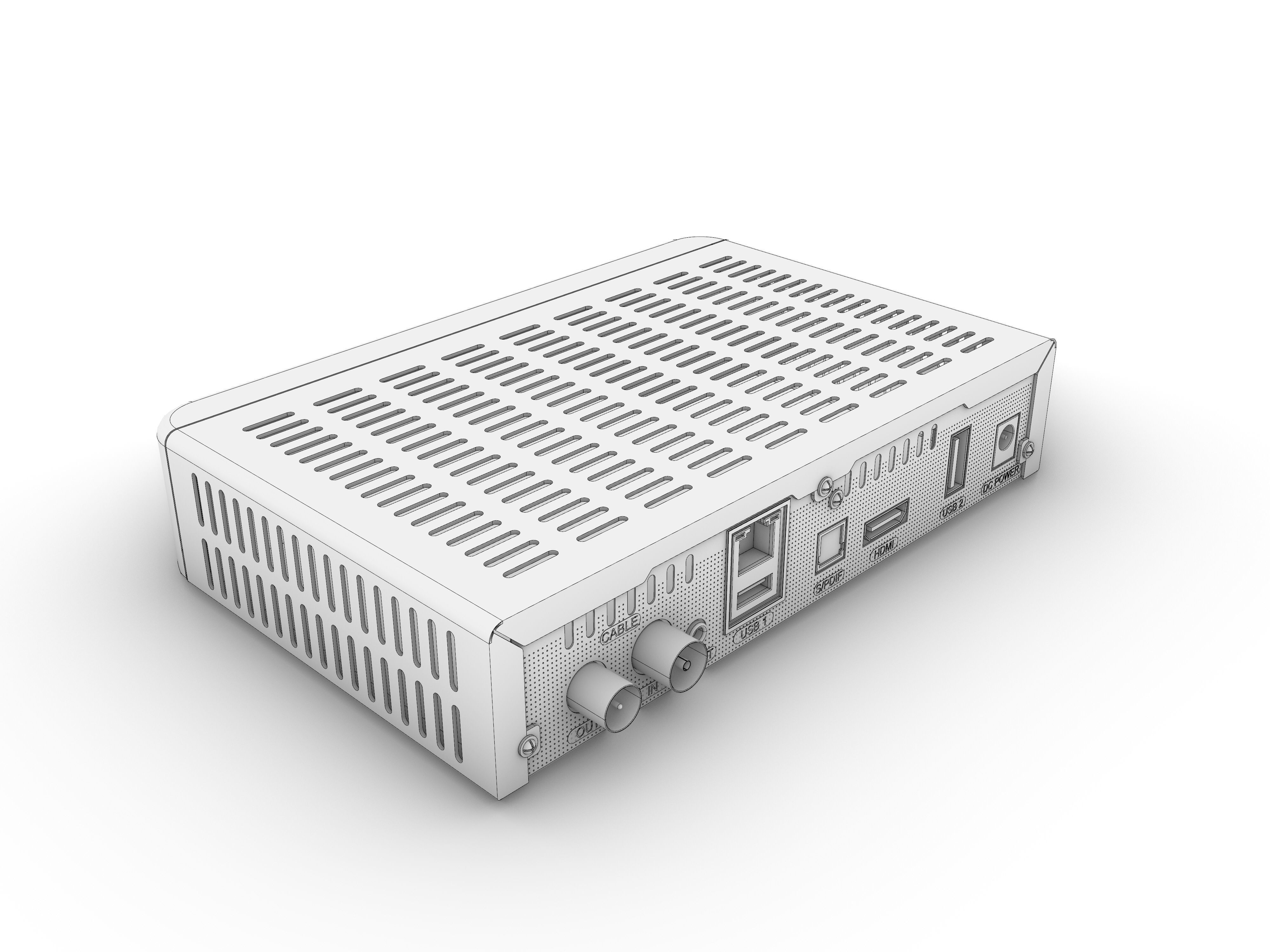 DVB Receiver 3D model_10