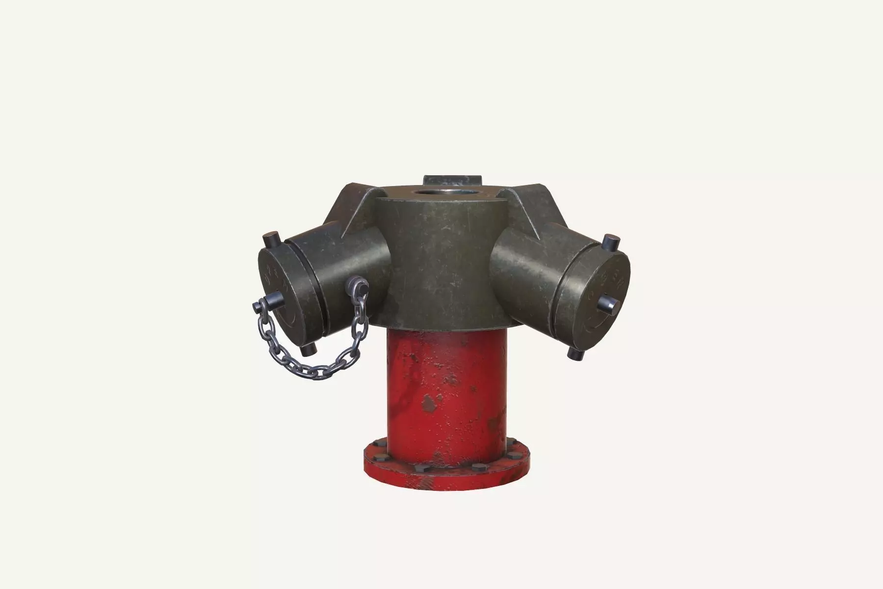 Water Hydrant Low-poly 3D model_0