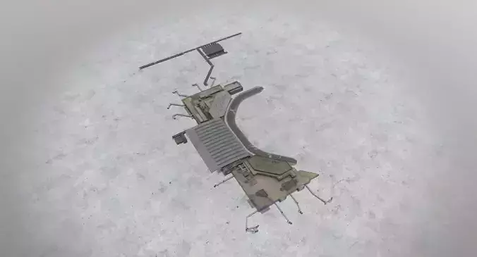 LHBP Terminal 2 Low-poly 3D model
