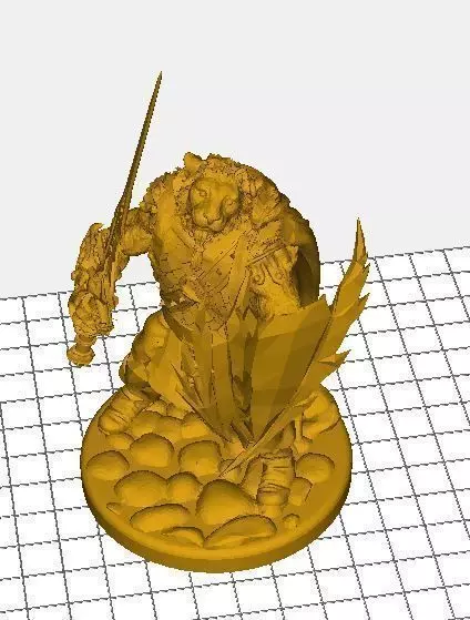 Tabaxi Paladin 3D print model