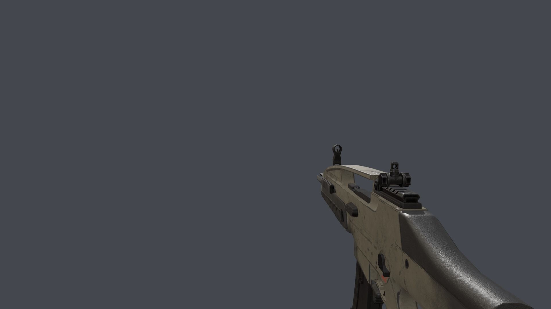 FPS XM8 Assault Rifle Low-poly 3D model_2