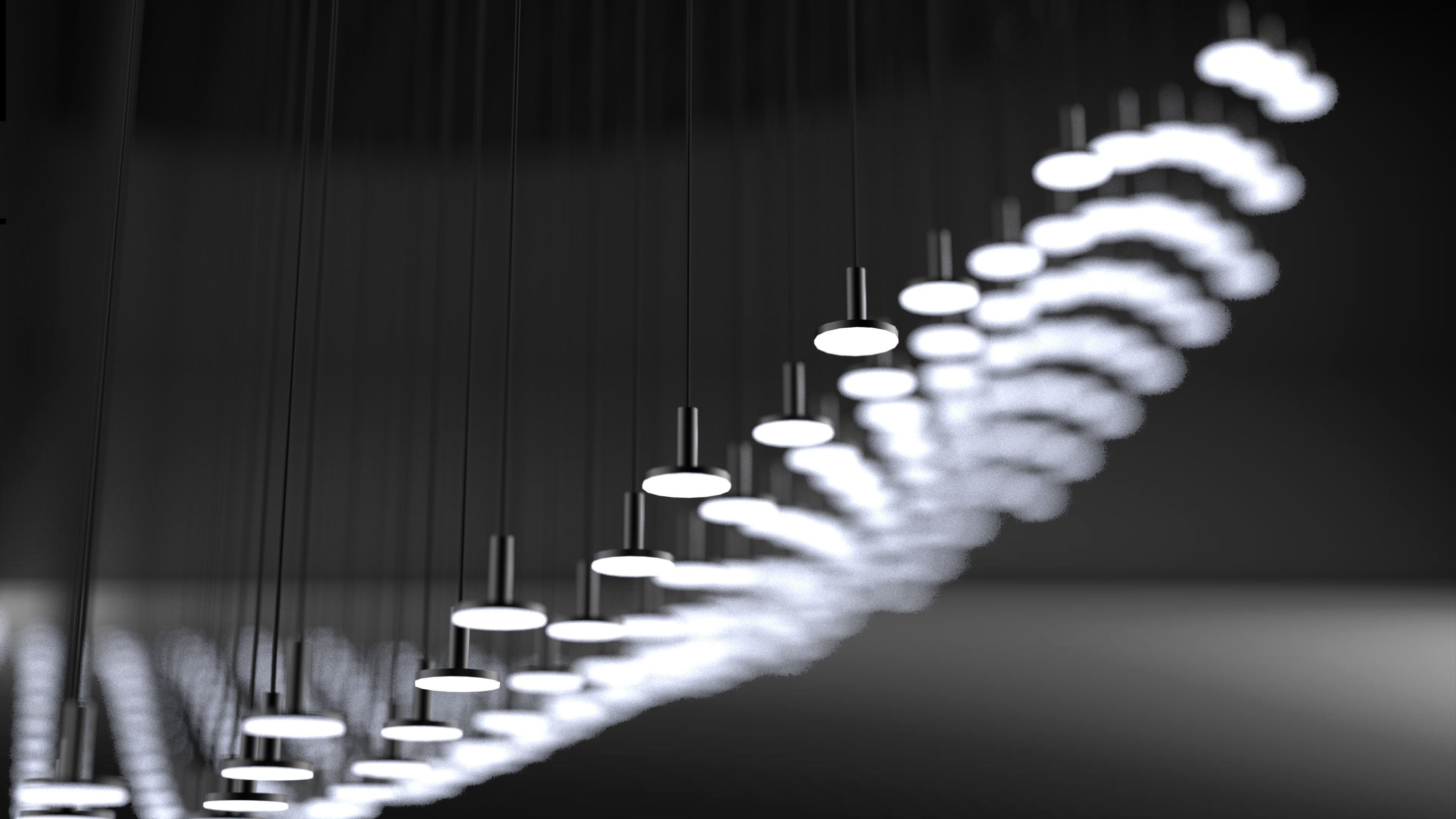 Pendant Sine Light 3D model_4