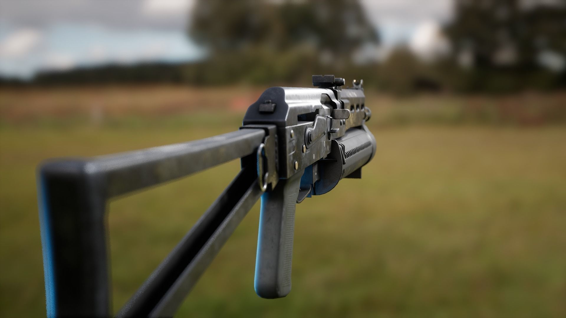 Animated PP19 SMG Weapon Pack Low-poly 3D model_2