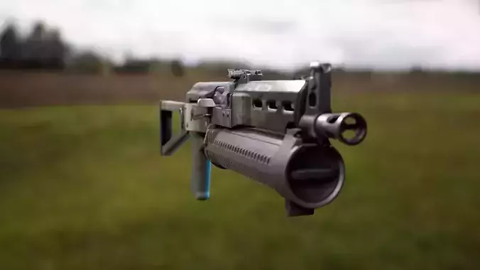Animated PP19 SMG Weapon Pack Low-poly 3D model