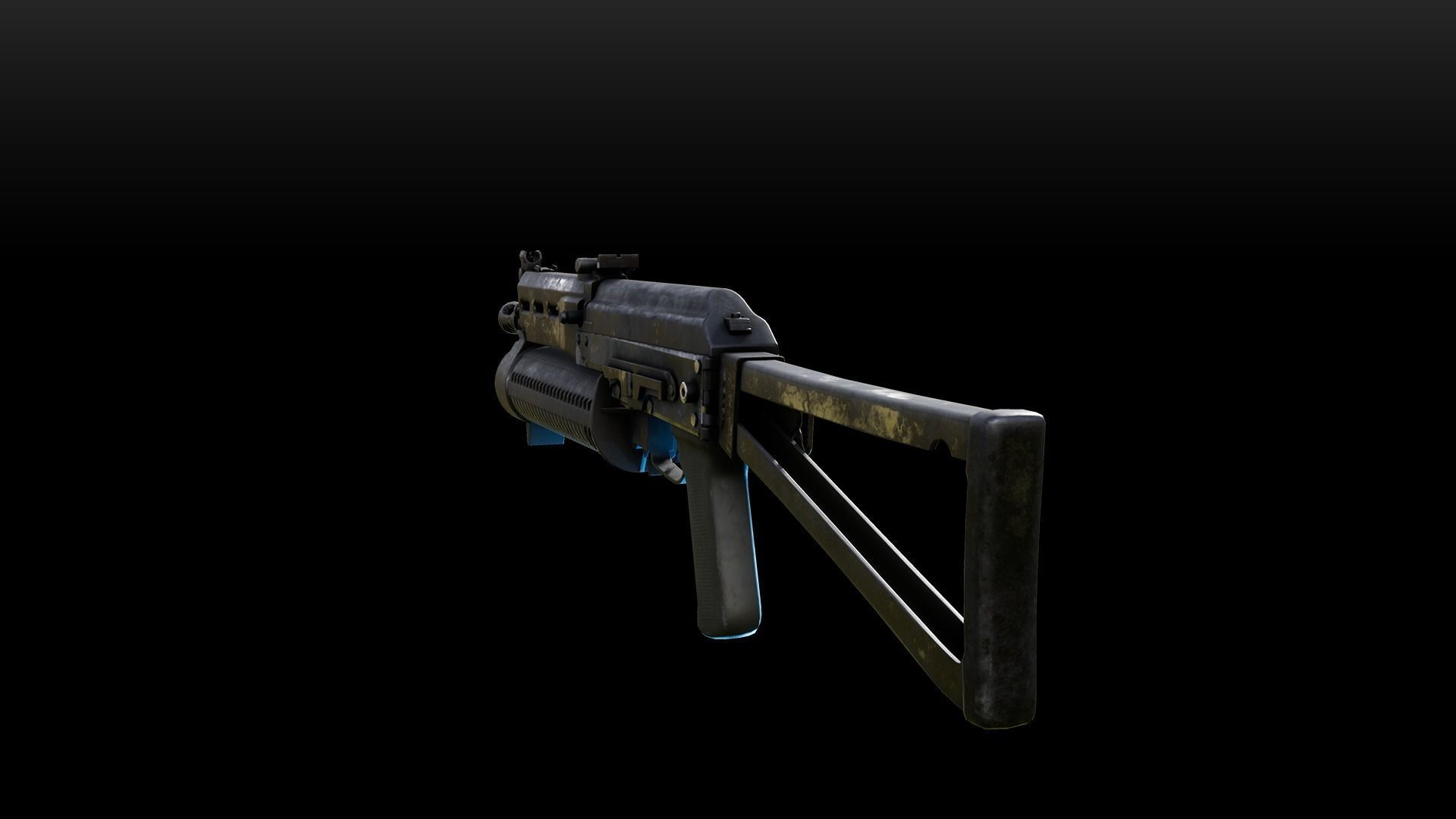 Animated PP19 SMG Weapon Pack Low-poly 3D model_1