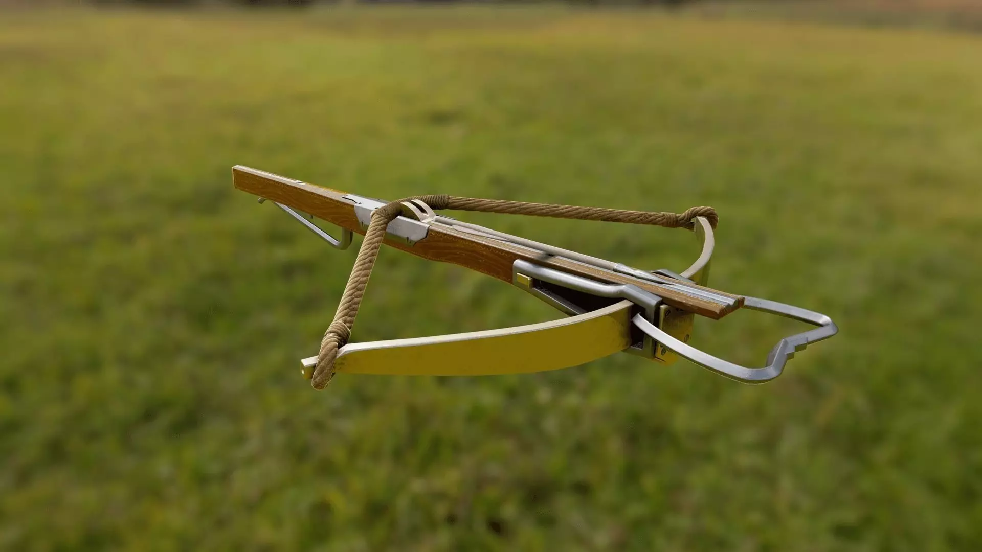 Light European Crossbow Low-poly 3D model