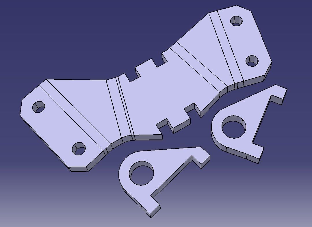 Ge jet engine bracket- sheetmetal experiment  Free 3D model_4