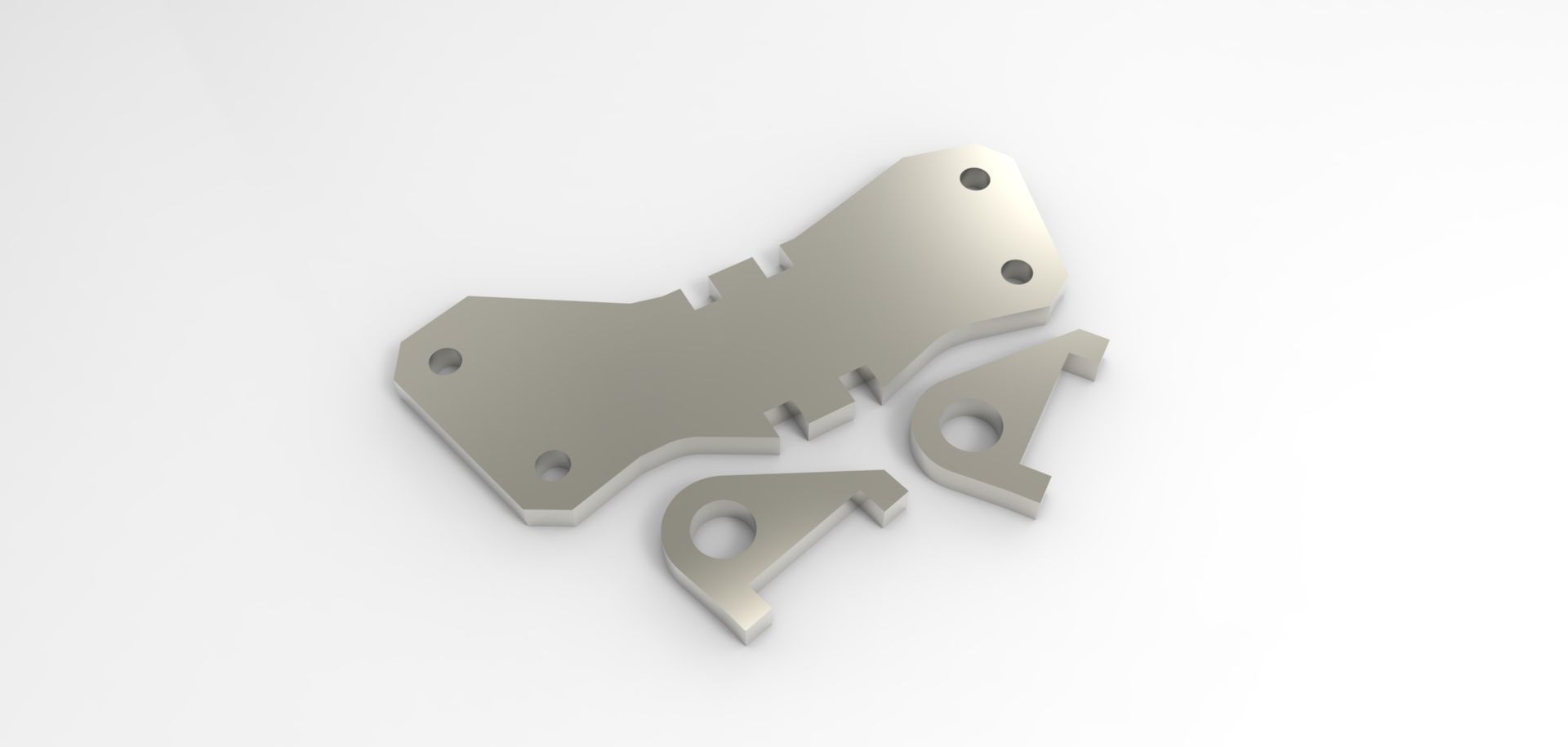 Ge jet engine bracket- sheetmetal experiment  Free 3D model_2