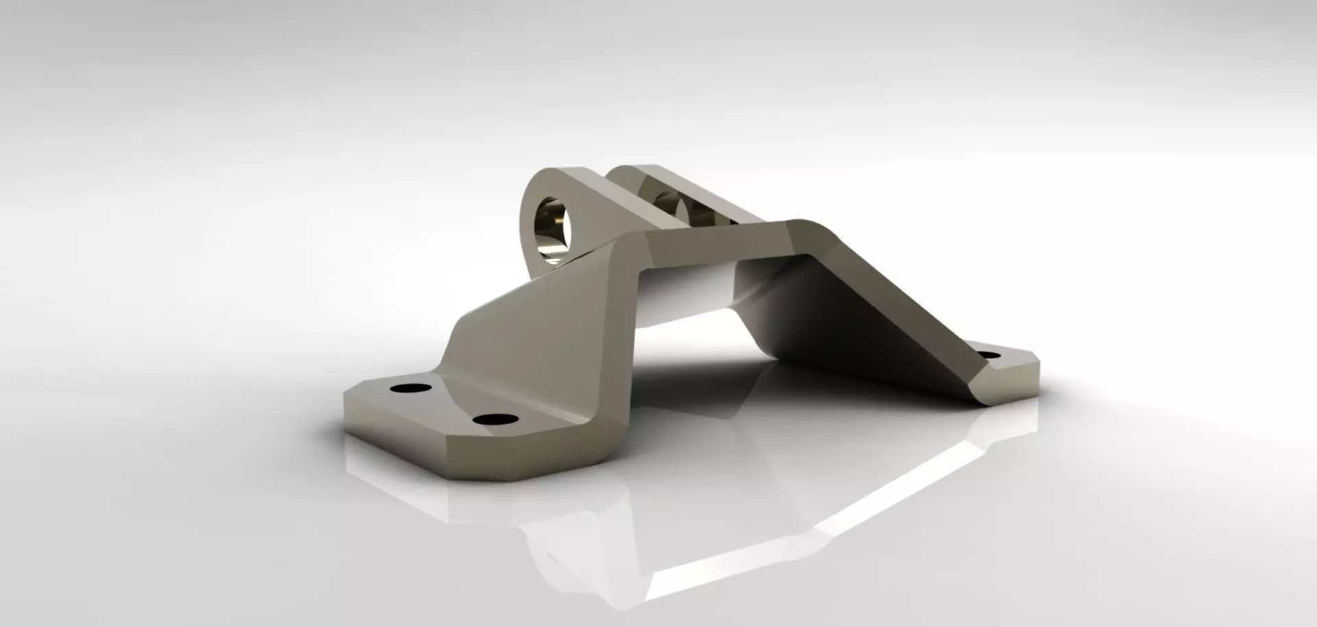 Ge jet engine bracket- sheetmetal experiment  Free 3D model_0