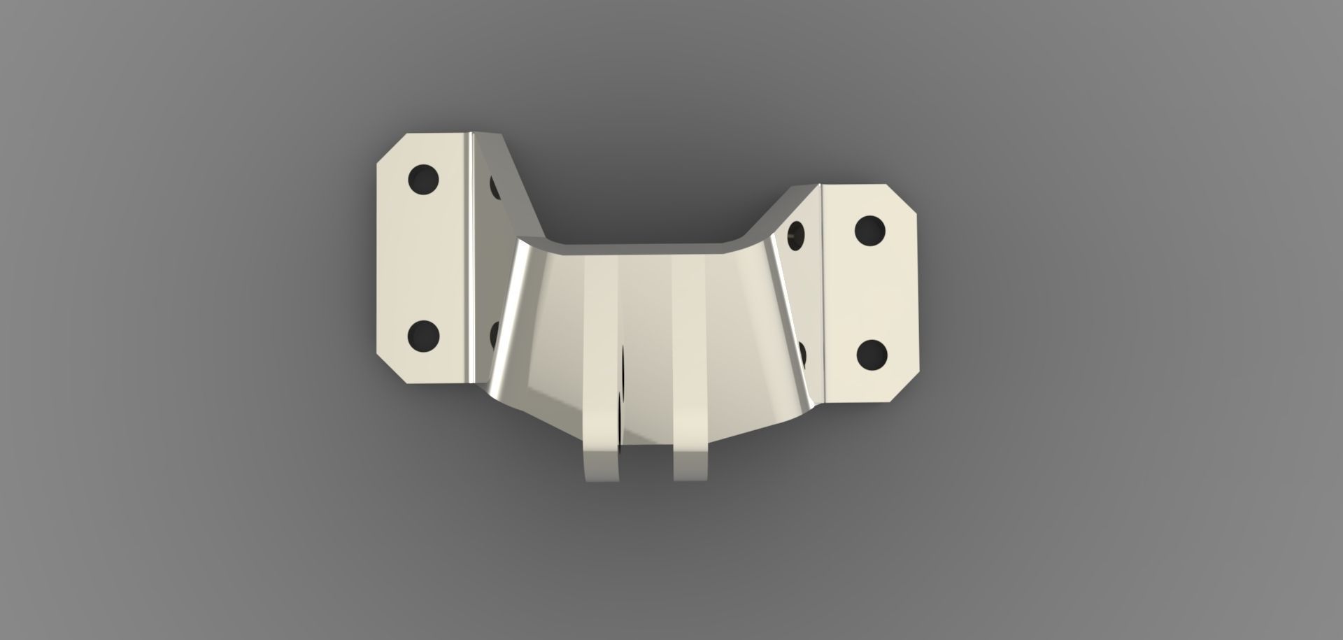 Ge jet engine bracket- sheetmetal experiment  Free 3D model_3