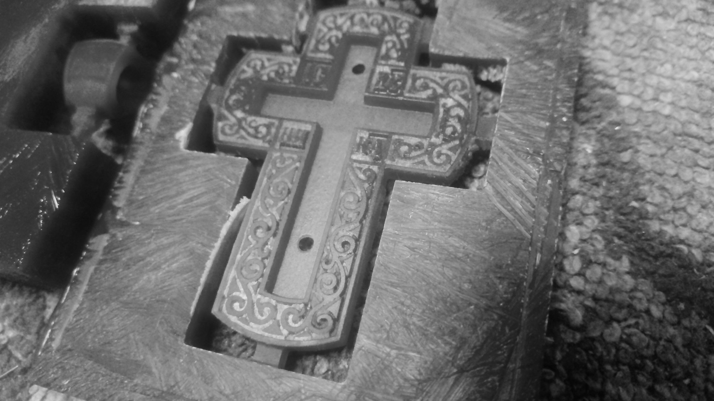 PENDANT RELIGIOUS CROSS BASE FORM 16 NO JES 3D print model_10