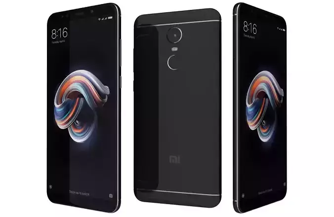 Xiaomi Redmi Note 5 Plus Black 3D model