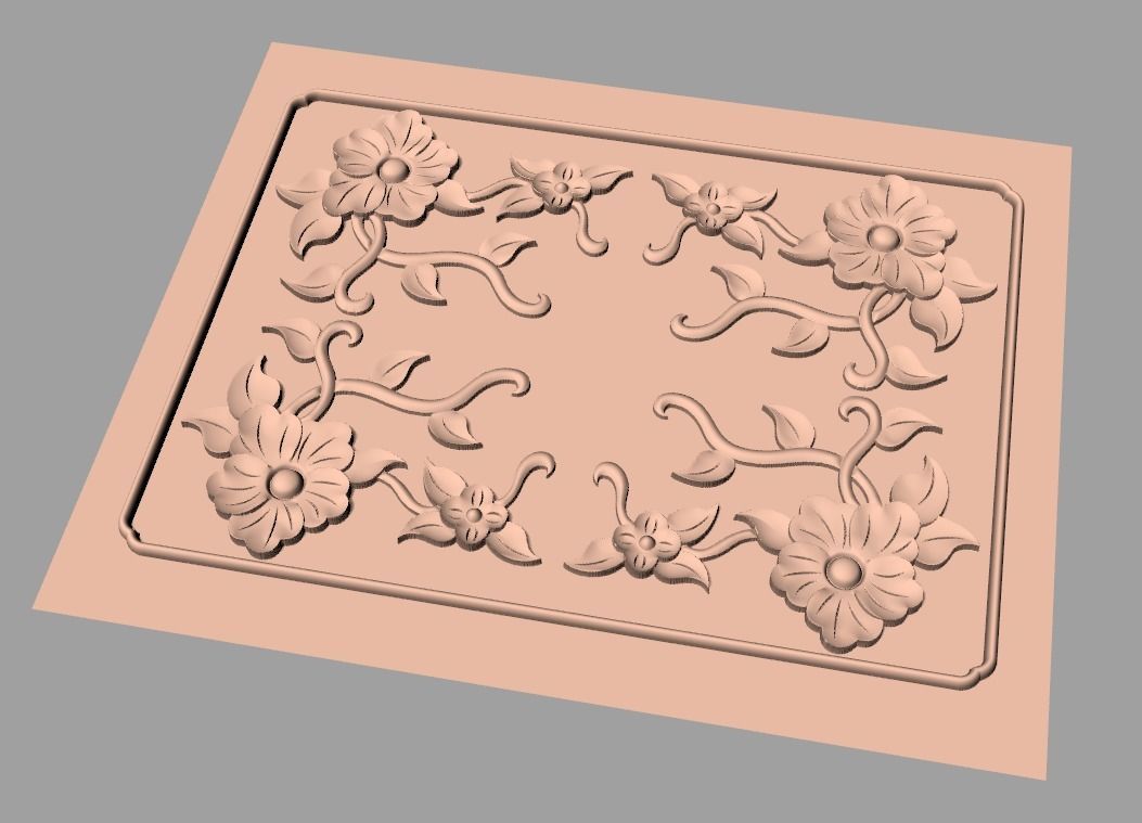 Woodworking CNC Router 3D Relief STL models used for artcam E449 3D model_1