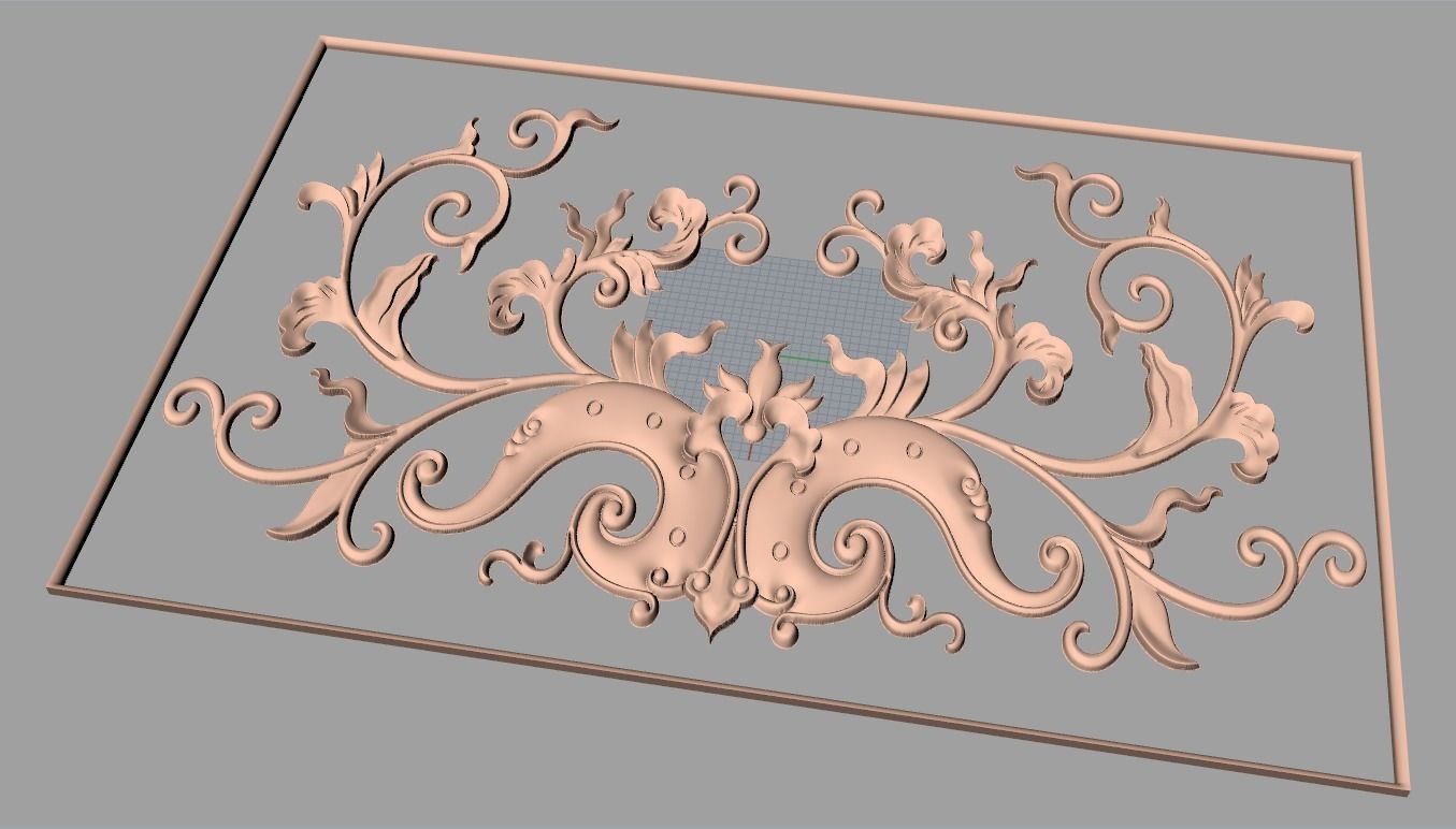 Woodworking CNC Router 3D Relief STL models used for artcam E446 3D model_1