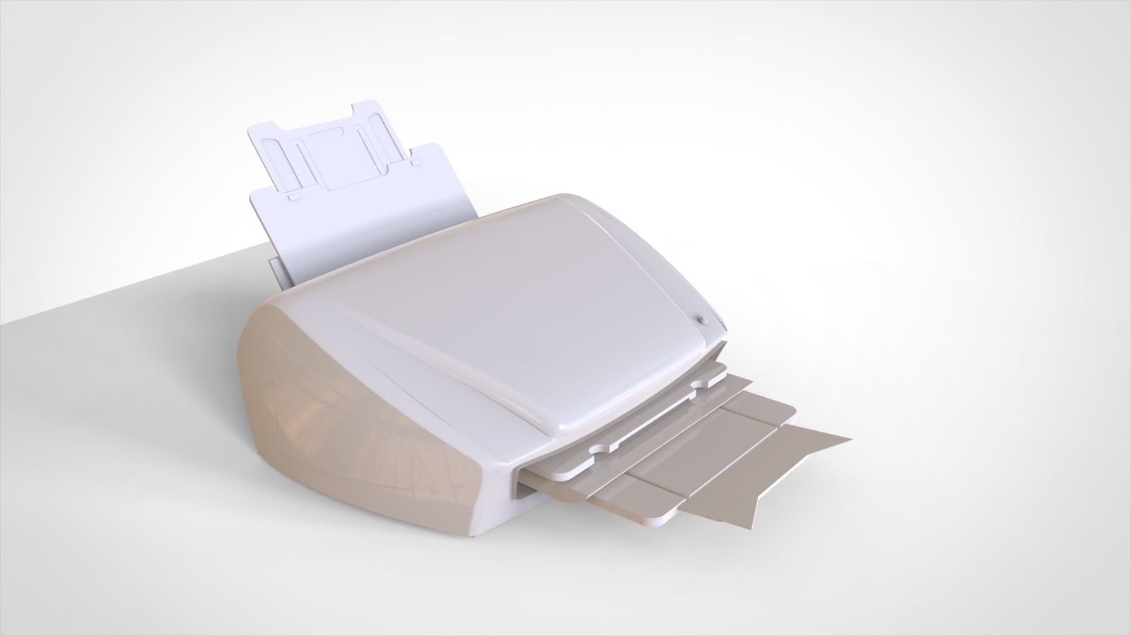 printer paper 3D model_5