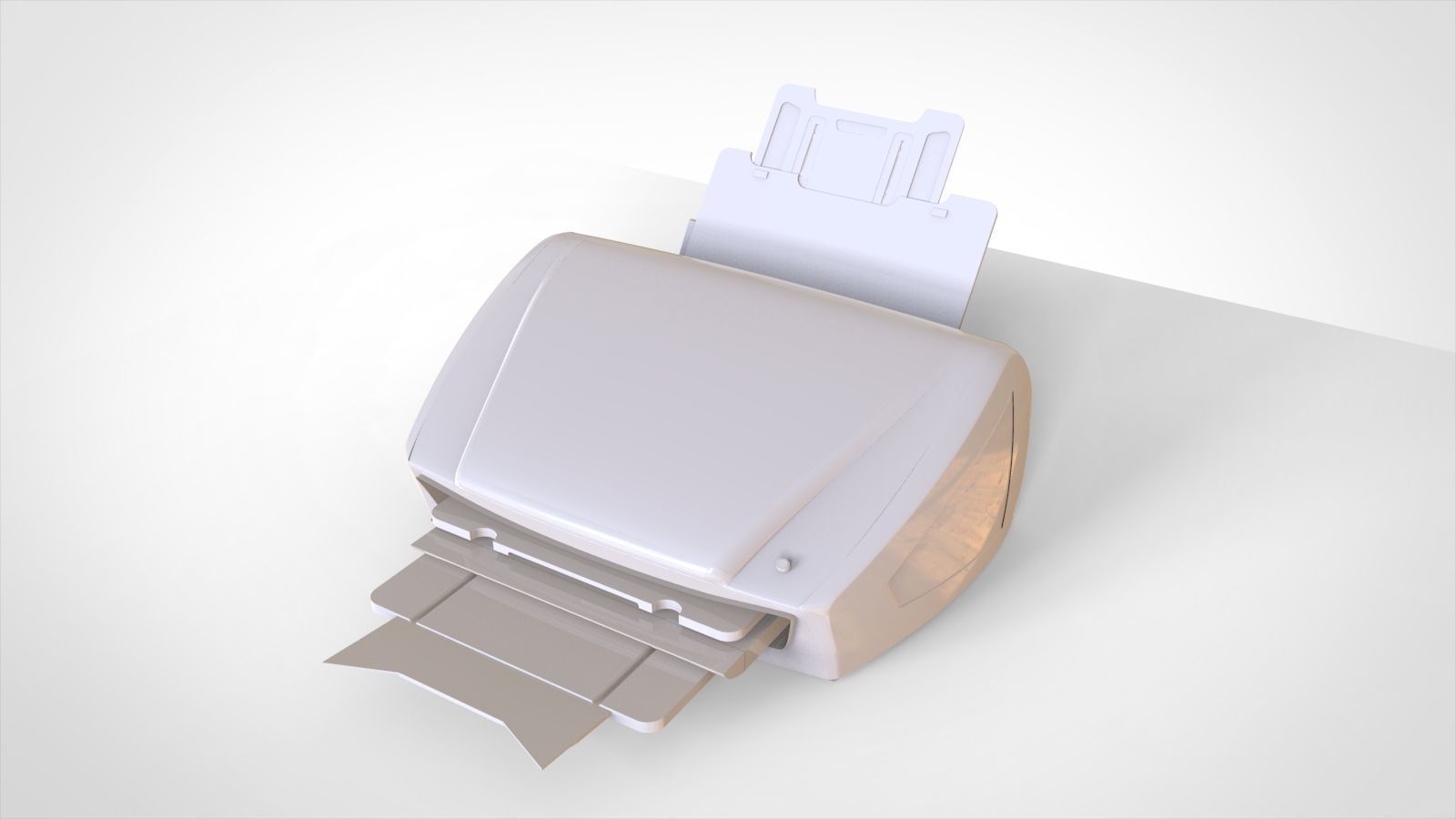 printer paper 3D model_1