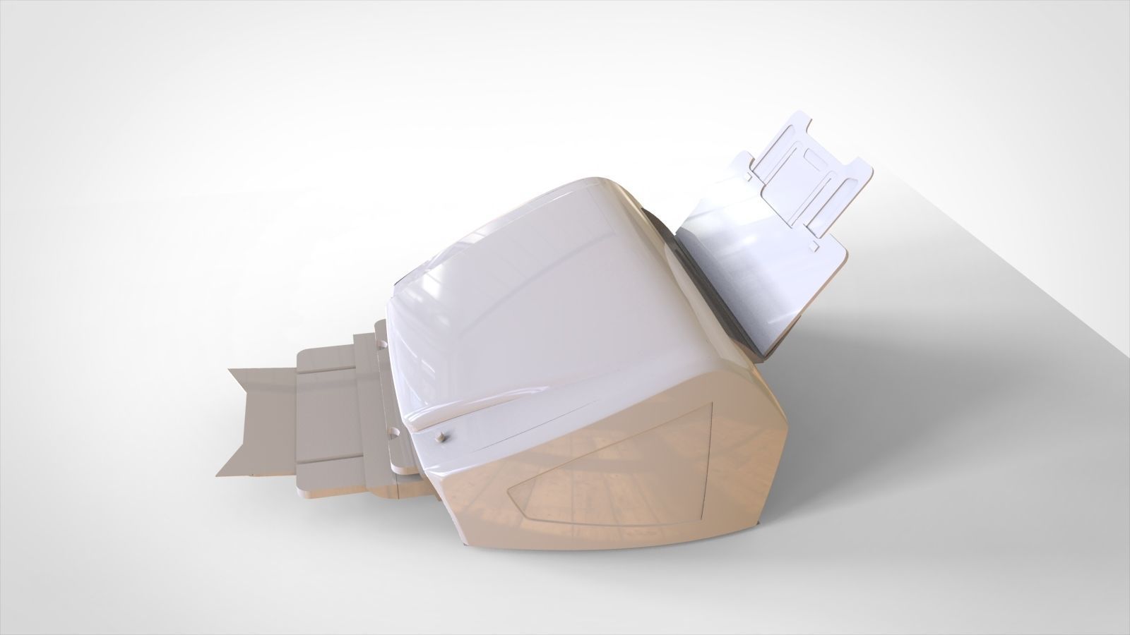 printer paper 3D model_2