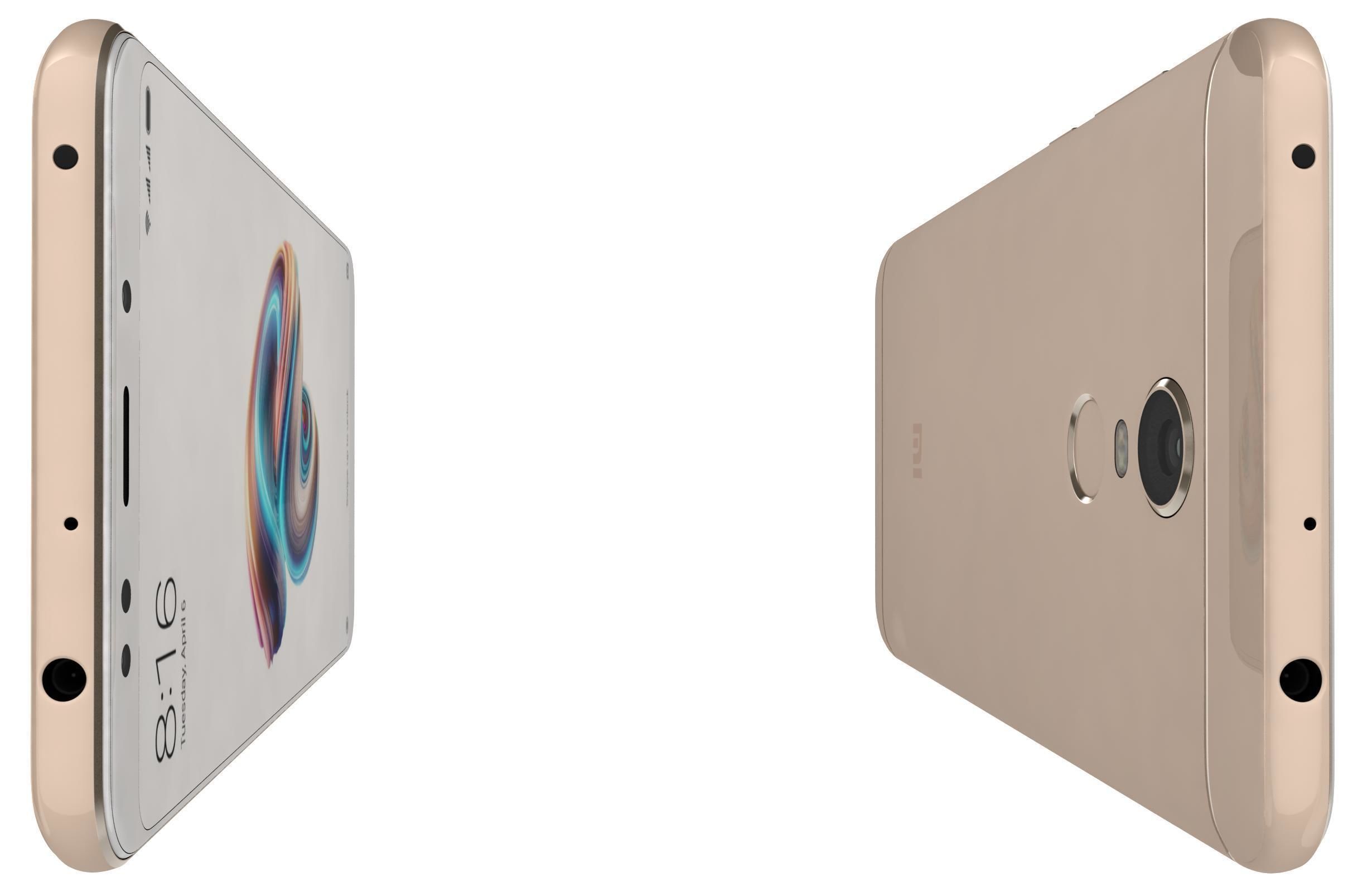Xiaomi Redmi Note 5 Plus Gold 3D model_3