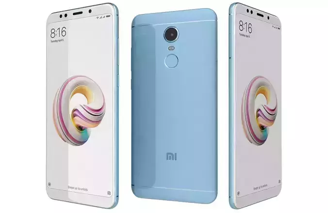 Xiaomi Redmi Note 5 Plus Light Blue 3D model