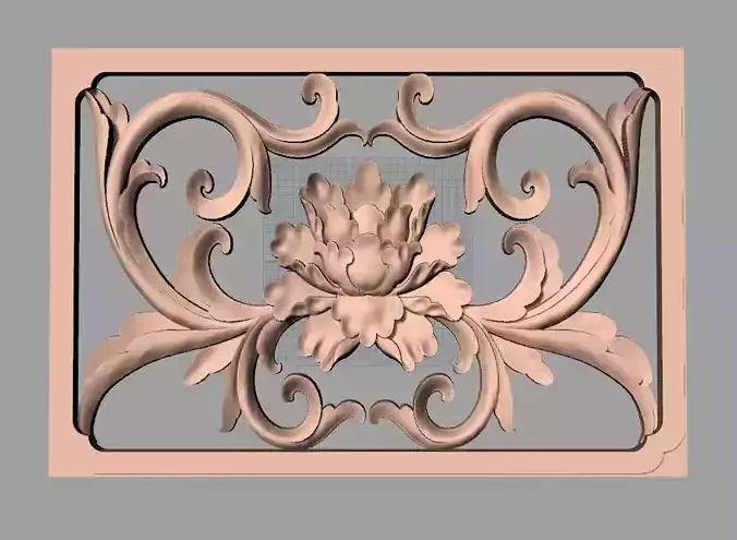 Woodworking CNC Router 3D Relief STL models used for artcam E439