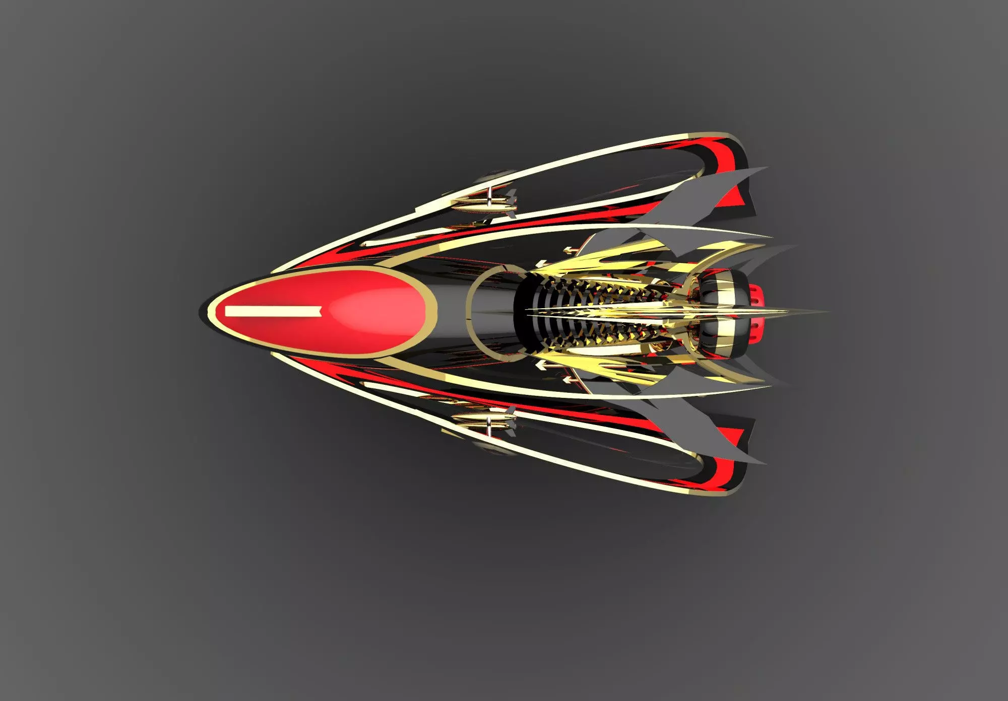 The future spacecraft 3D model_0