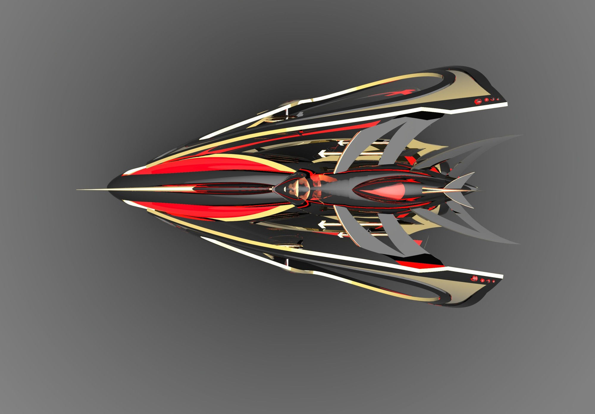 The future spacecraft 3D model_1