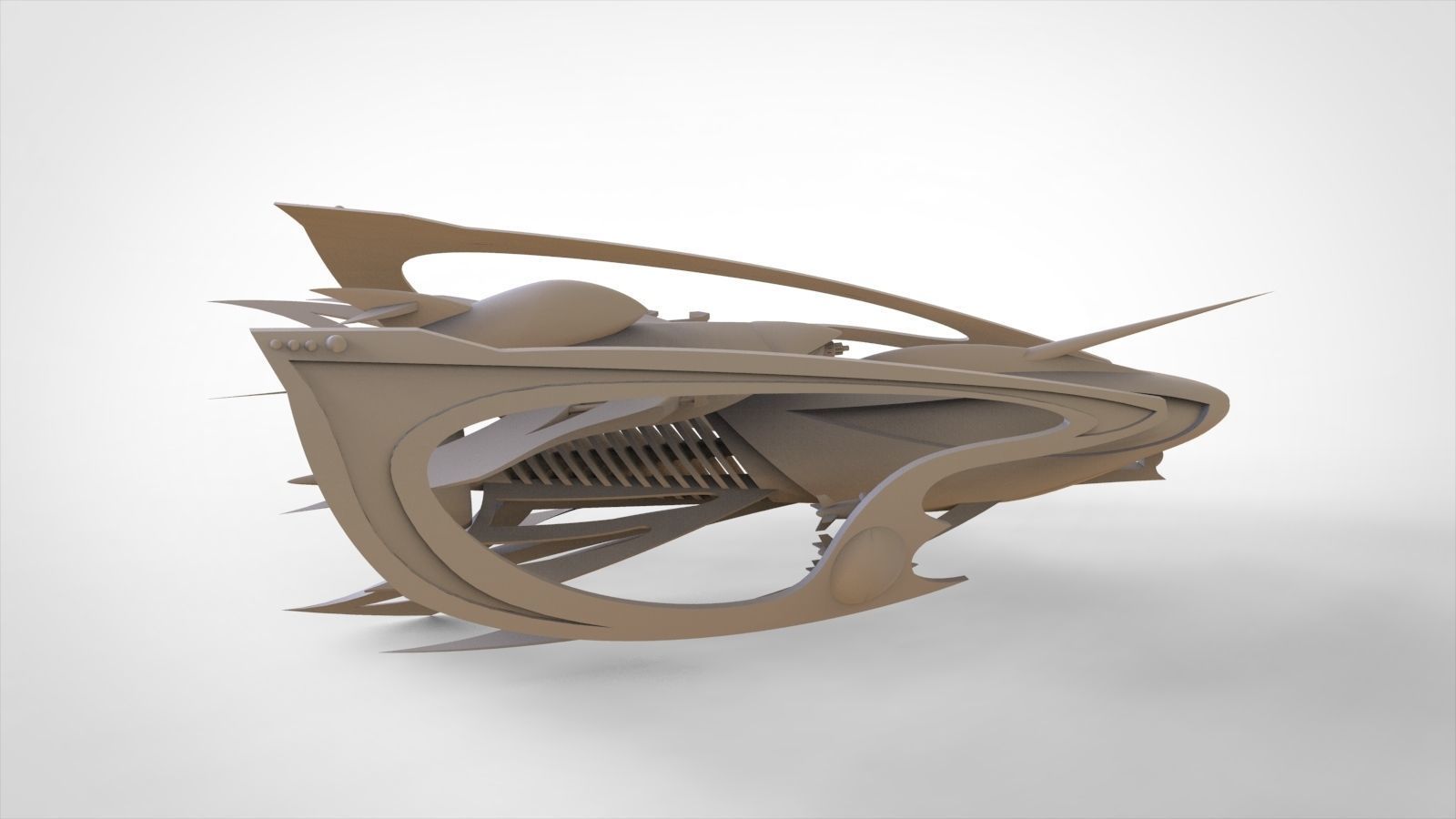 The future spacecraft 3D model_9