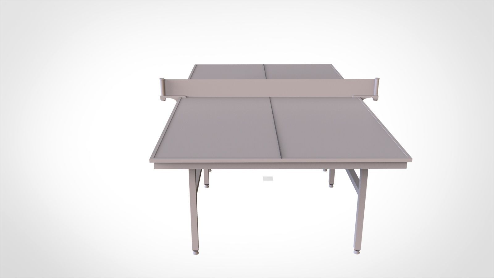 Table tennis table 3D model_5