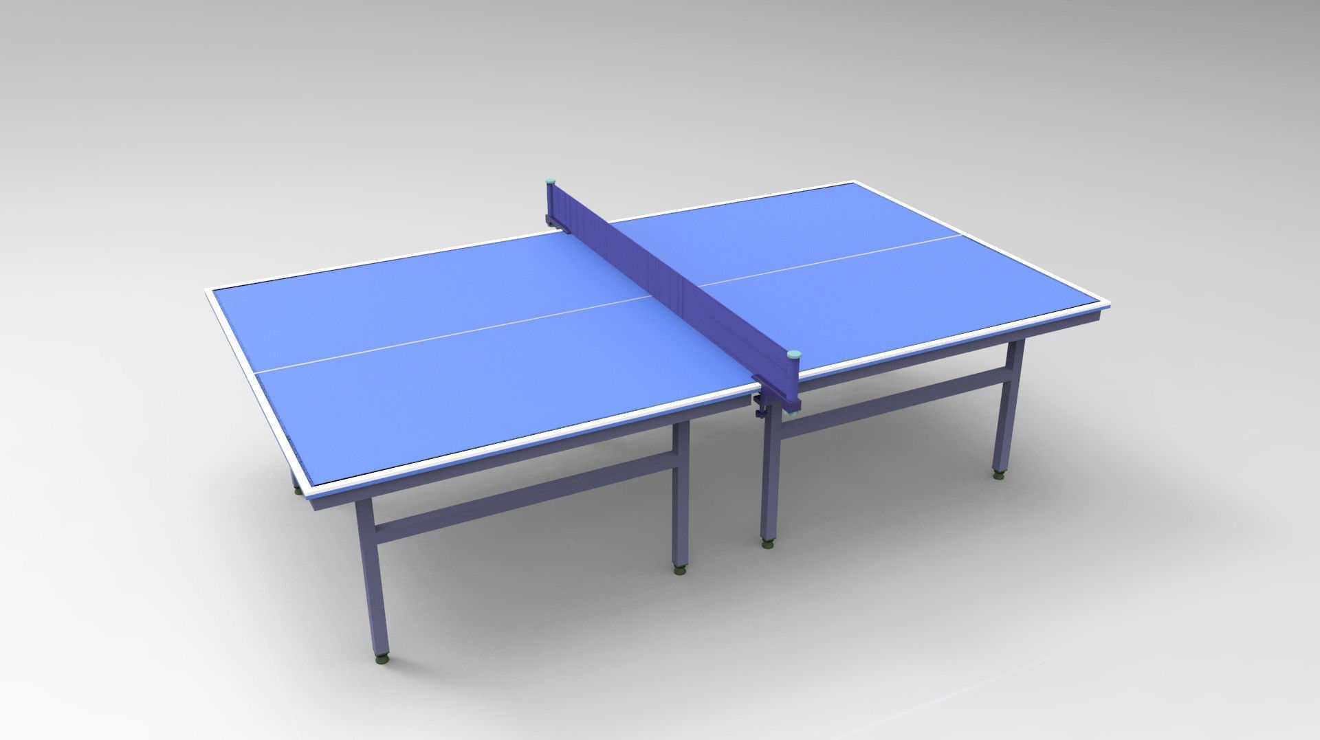 Table tennis table 3D model_3