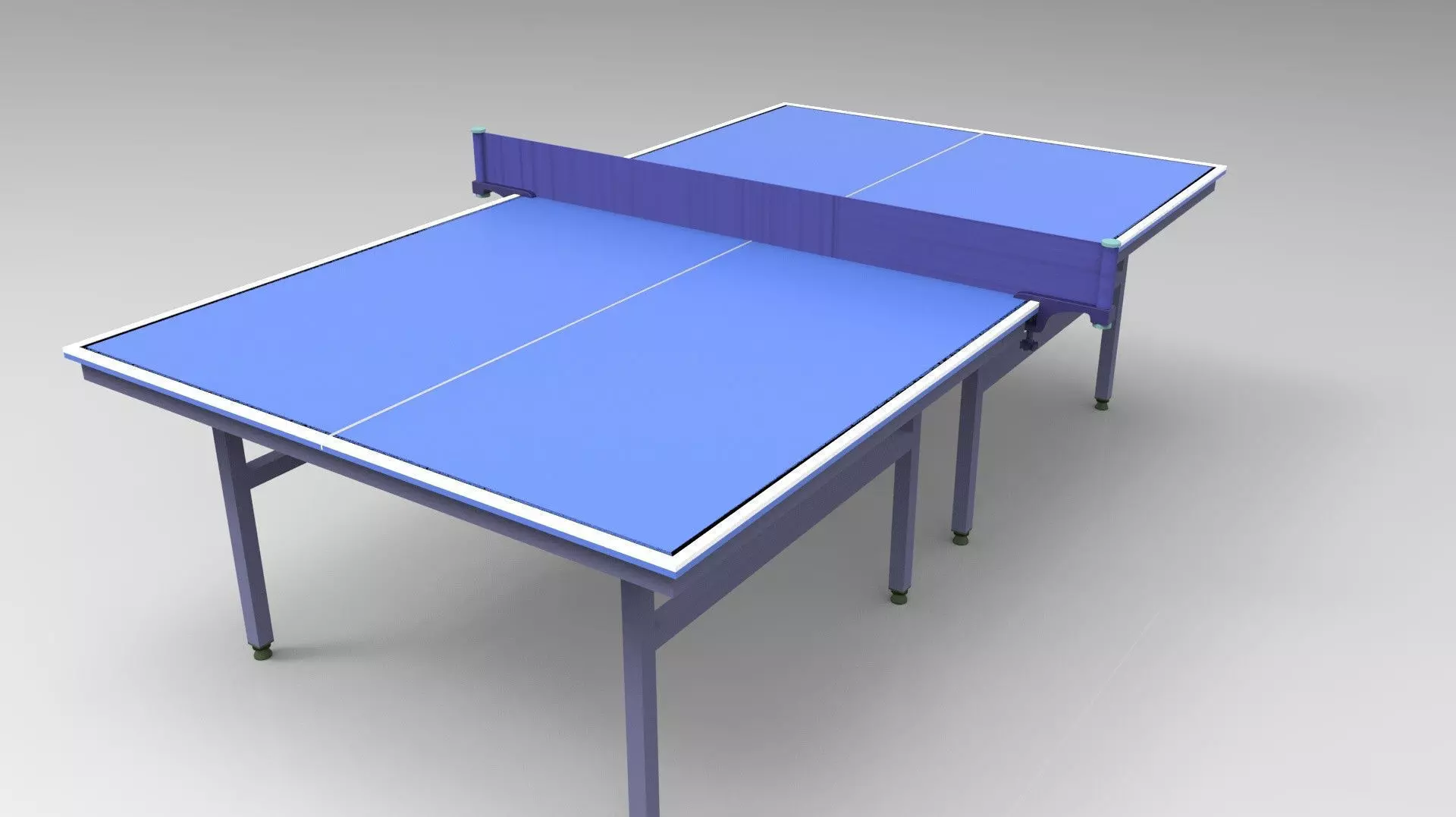 Table tennis table 3D model_0