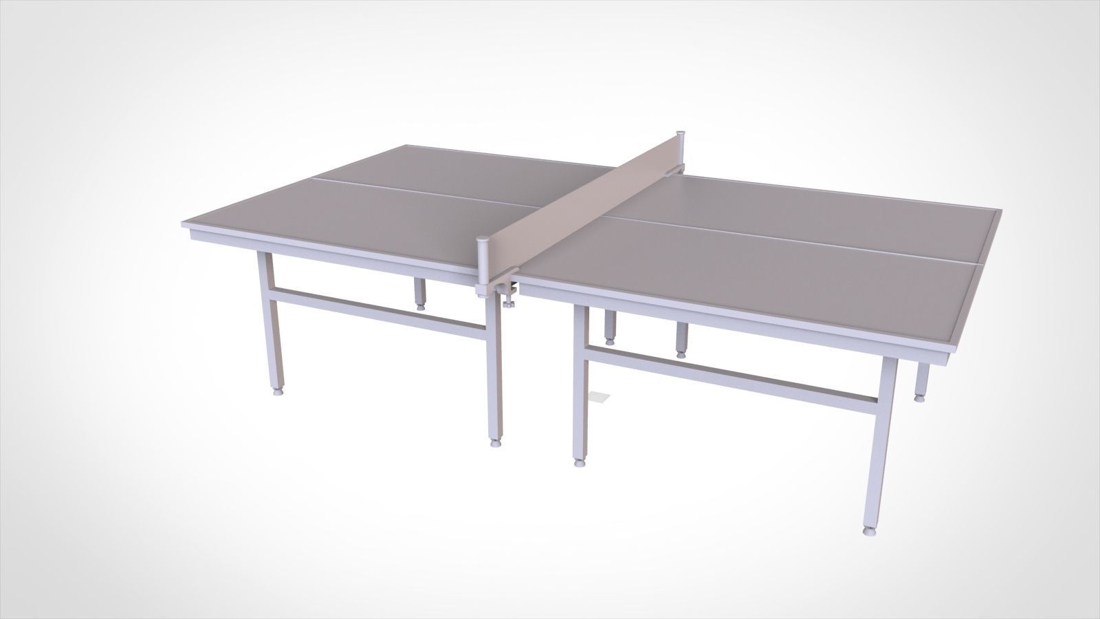 Table tennis table 3D model_4