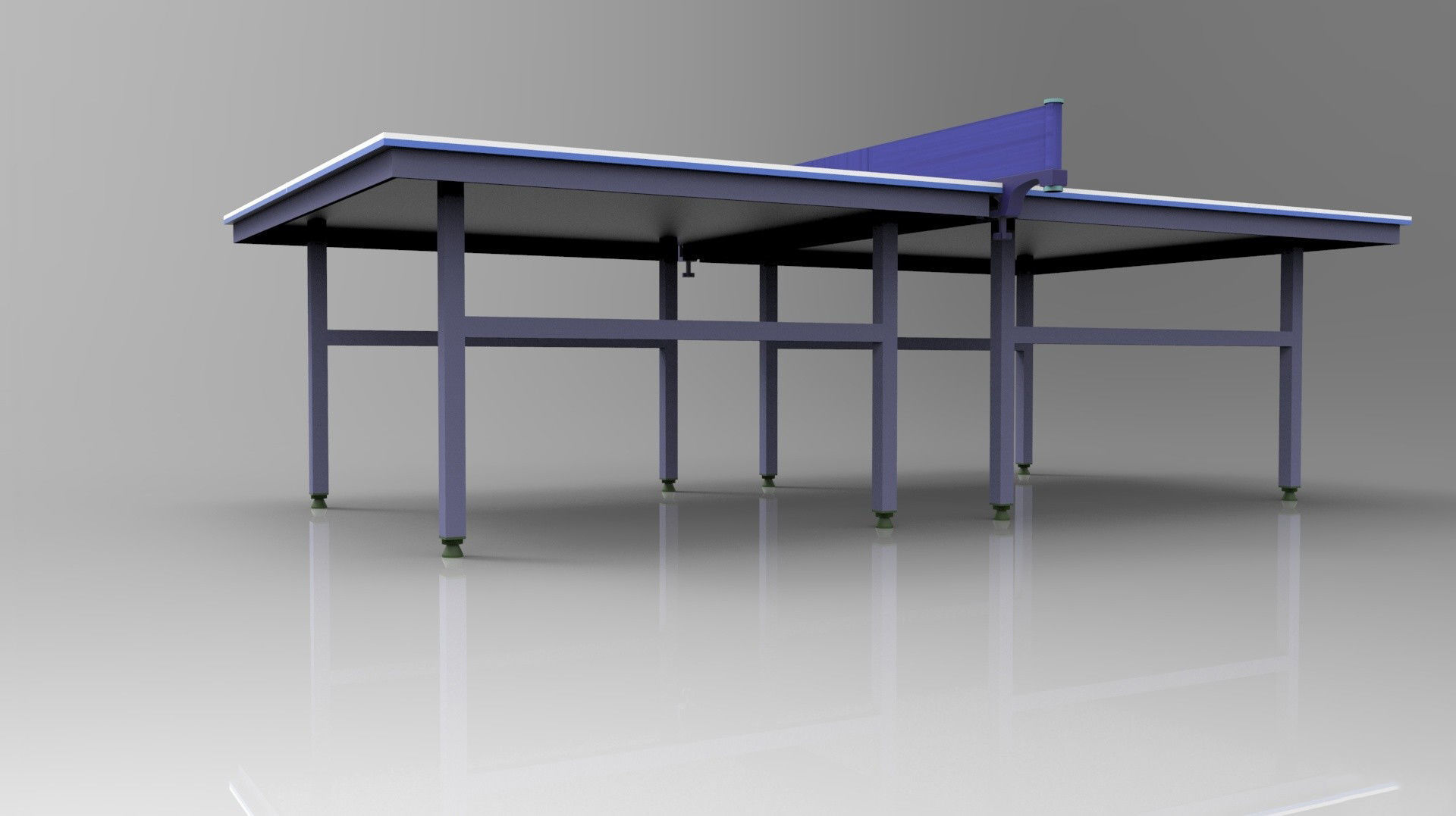 Table tennis table 3D model_1