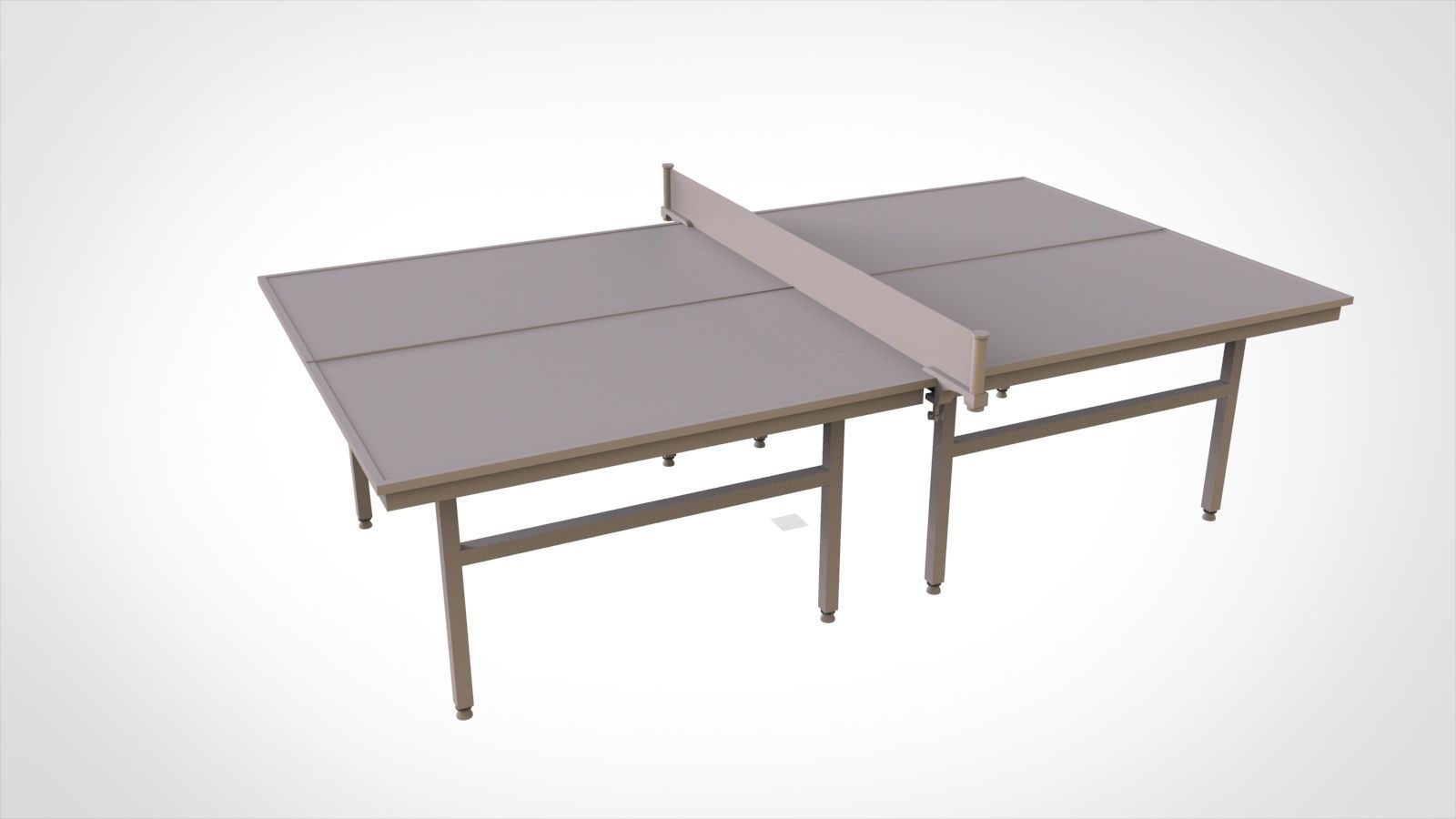 Table tennis table 3D model_6