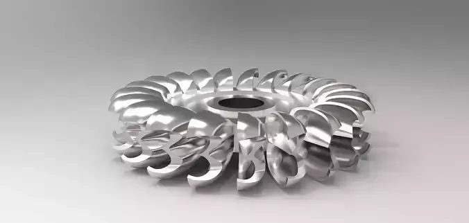 Pelton turbine Free 3D model