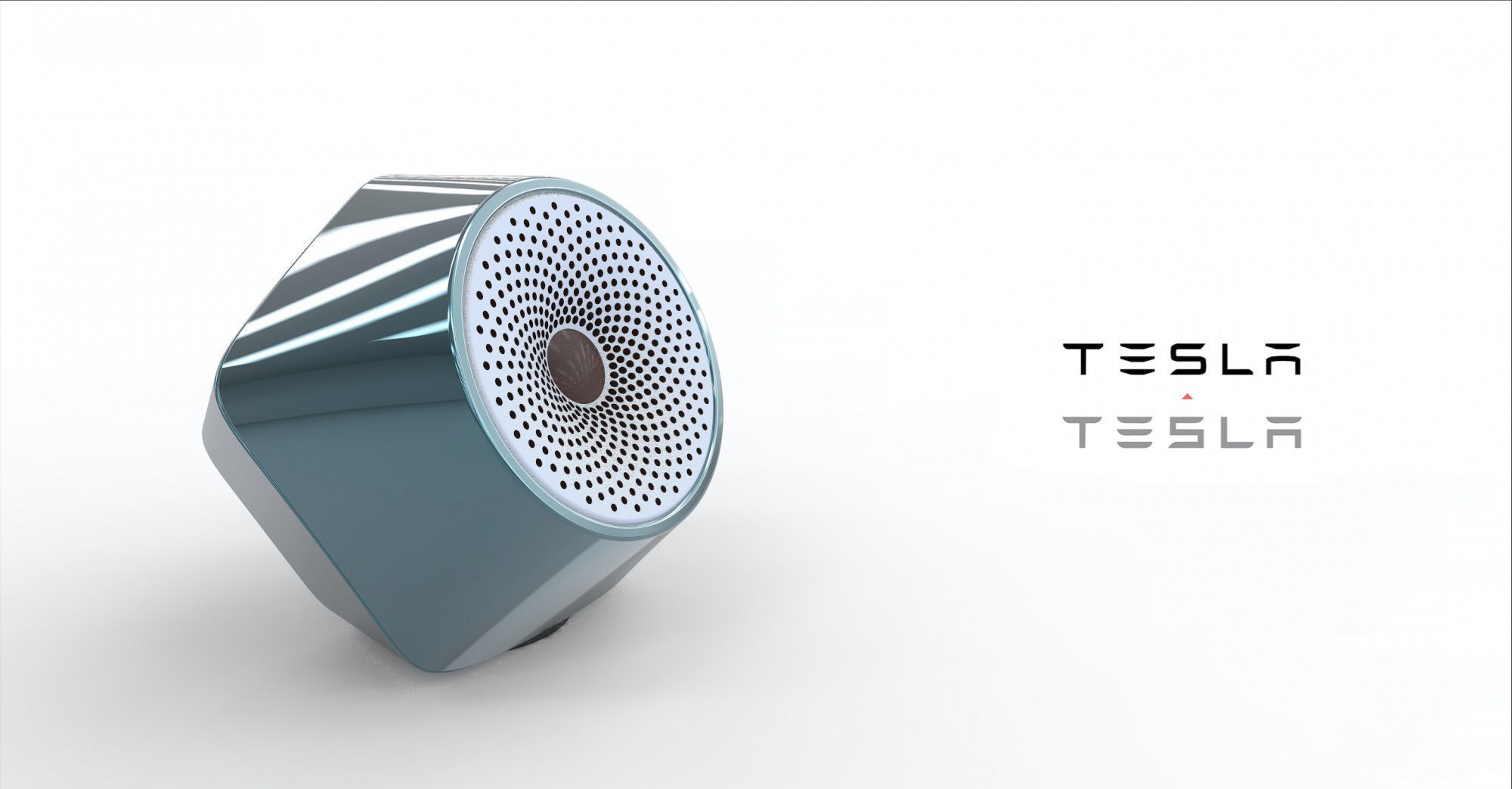 Smart speaker 3D model_2