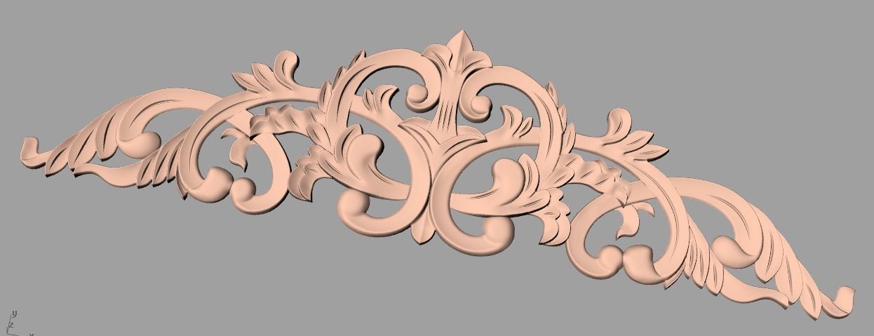 Woodworking CNC Router 3D Relief STL models used for artcam E436 3D model_1