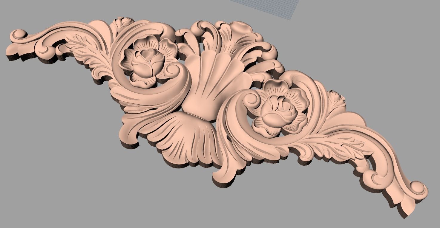 Woodworking CNC Router 3D Relief STL models used for artcam E432 3D model_1