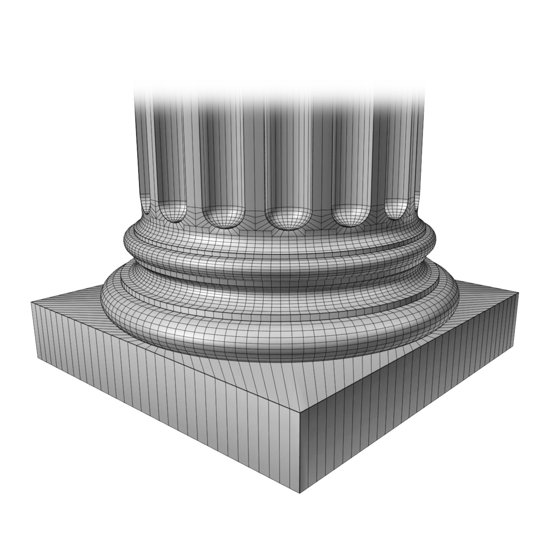 Ionic order - COLUMN 3D model_1