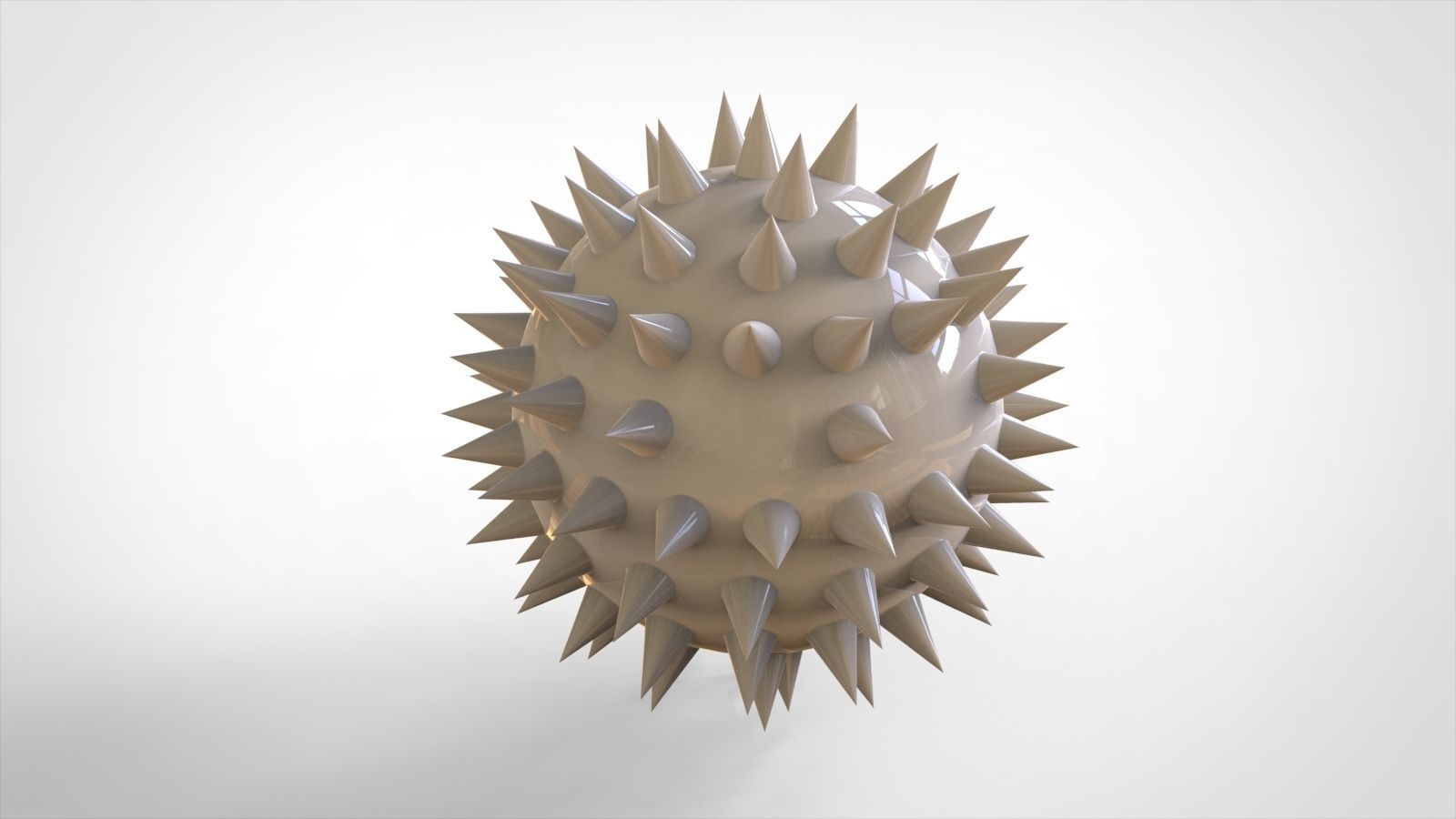Hedgehog 3d model spiked ball 3D model_6